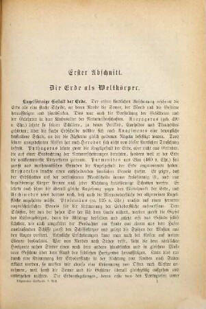 Allgemeine Erdkunde : ein Leitfaden der astronomischen und physikalischen Geographie, Geologie und Biologie