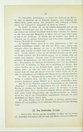 XI. Das Norddeutsche Tiefland