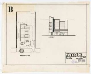 Autosilo, Uhlandstraße, Berlin-Charlottenburg: Grundriss Erdgeschoss Variante B 1:200