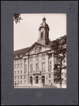 Kammergericht, Berlin-Schöneberg: Ansicht des Mittelrisaliten der Hauptfront