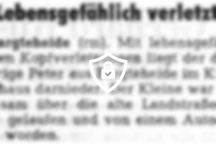 Lebensgefährlich verletzt