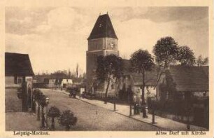 Leipzig-Mockau: altes Dorf mit Kirche