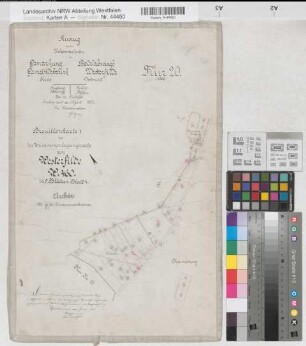 Westerfilde (Dortmund), Zusammenlegung Westerfilde, Bl. 4 Brouillonkarte Bodelschwingh Flur 20
