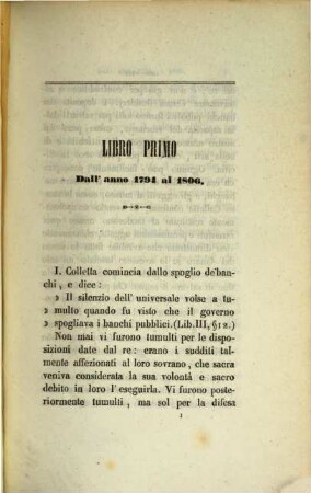Esame della storia del Reame di Napoli di Pietro Colletta dal 1794 al 1825, 1