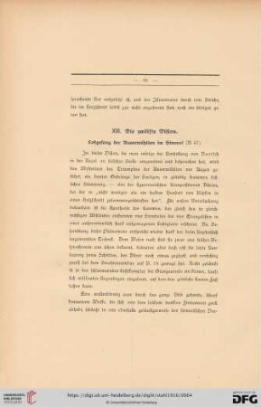 XIII. Die zwölfte Vision: Lobgesang der Auserwählten im Himmel