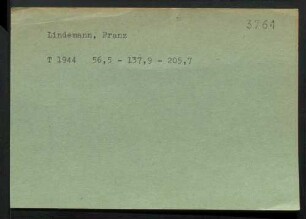 Lindemann, Franz