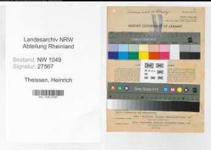 Entnazifizierung Heinrich Theissen , geb. 07.09.1904 (Arzt)