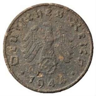 Fundmünze, 10 Reichspfennig, 1944