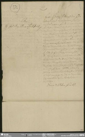 Eigenh. Briefkonzept von August Wilhelm von Schlegel an Philipp Joseph von Rehfues, Bonn, 18.06.1831