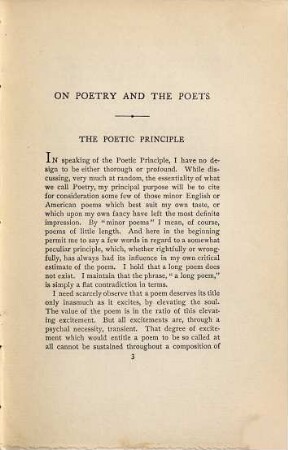 The works of Edgar Allan Poe, 6. Literary criticism ; 1