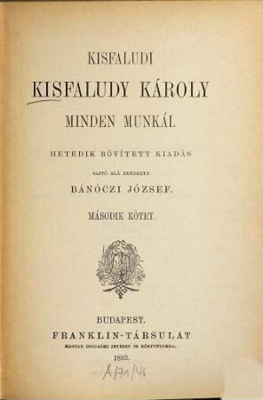 Minden munkái, 2