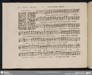 XVIII. Te decet hymnus Deus in Sion