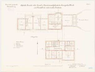 Universität Greifswald Chirurgische Klinik - Septische Baracke/ Hörsaal/ Operationssaal/ Stall: Grundriss Obergeschoss 1:100