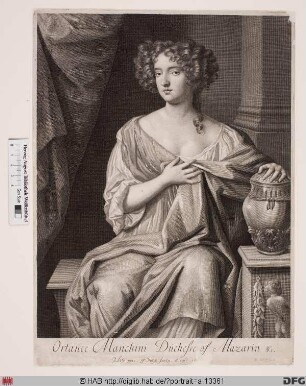 Bildnis Hortense Mancini, verehel. duchesse de Mazarin