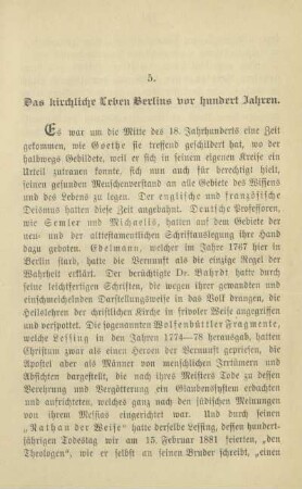 5. Das kirchliche Leben Berlins vor hundert Jahren