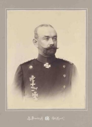 Hugo von Camerer, Generalmajor und Kommandeur von 1892-1895, Brustbild