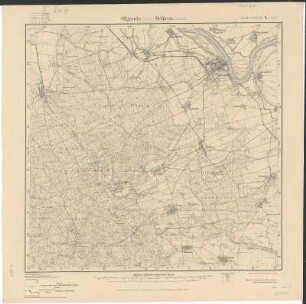 Section Olganitz - Belgern aus: Topographische Karte (Meßtischblätter) Sachsen