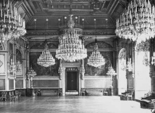 Residenzschloss Dresden, Großer Ballsaal : Dresden. Residenzschloss, Nordflügel. Großer Ballsaal (1846; Otto von Wolframsdorf) im 2. Obergeschoss