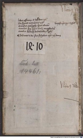 Isidori de officiis ecclesiasticis libri duo, cum paucis glossis germanicis - BSB Clm 14461
