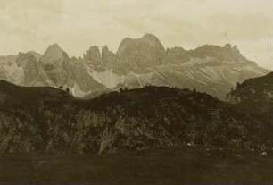 Dolomiten. Rosehgartengruppe, von Schlern gesehen