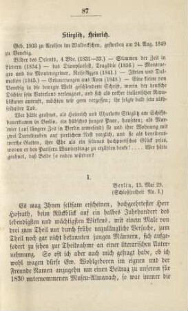 Stieglitz, Heinrich