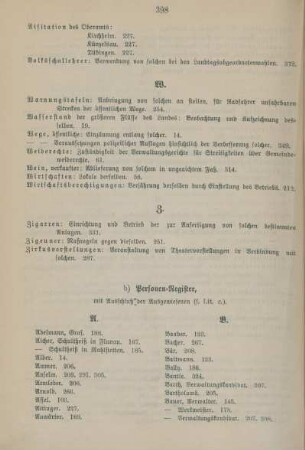 Alphabetisches Inhaltsverzeichnis - Personenregister