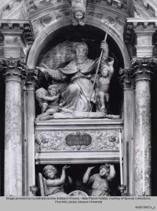 Heiliger Maximus mit Putten - Maximus-Altar: Heiliger Maximus mit Putten