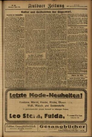 Vierte Ausgabe vom Sonntag, den 06. April 1924.