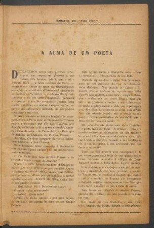A alma de um poeta