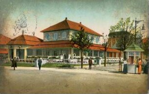 Weinrestaurant des Centraltheaters [Intern. Baufachausstellung mit Sonderausstellung Leipzig 1913 : Offizielle Postkarte]