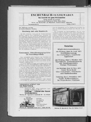Hamburg und sein Handwerk