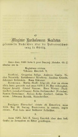 Magister Bartholomeus Scultetus gesammelte Nachrichten über die Pulververschwörung in Görlitz
