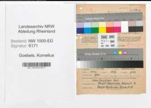 Entnazifizierung Kornelius Goebels, geb. 04.08.1891 (Schaffner)