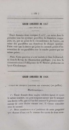 Grand concours de 1858.