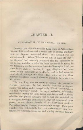 Chapter II. Christian II Of Denmark, 1513-1532.