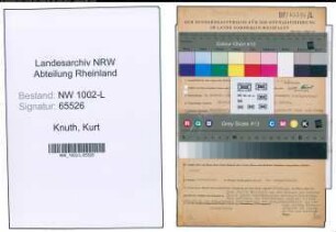 Entnazifizierung Kurt Knuth , geb. 03.02.1906 (Rechtspfleger)