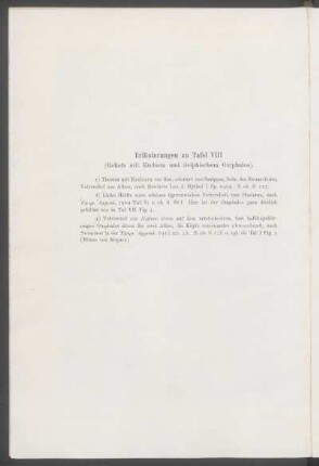 Erläuterungen zu Tafel VIII (Reliefs mit Eschara und delphischem Omphalos).