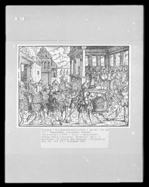 Thurnierbuch — Helmschau vor Beginn des Turniers