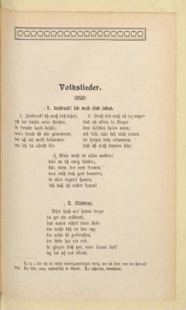Volkslieder