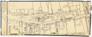 Straßenplan um die Dorfkirche, Berlin-Lankwitz: Karte der Gegend um die alte Dorfkirche 1:1000