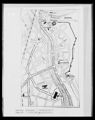 Gerona: Stadtplan