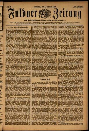 Ausgabe vom Dienstag, den 04. Februar 1896.