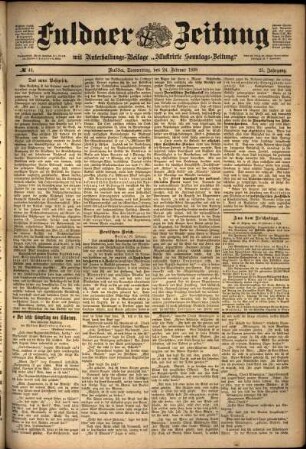 Ausgabe vom Donnerstag, den 24. Februar 1898.