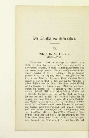 Das Zeitalter der Reformation