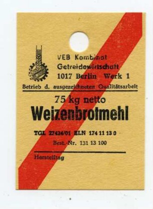 VEB Kombinat Getreidewirtschaft Berlin