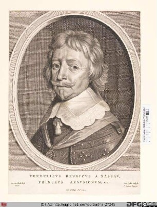 Bildnis Friedrich Heinrich, Prinz von Oranien, Graf von Nassau-Dillenburg