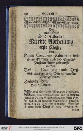 Vierdte Abtheilung
