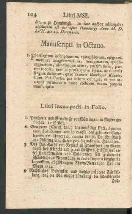 Manuscripti in Octavo