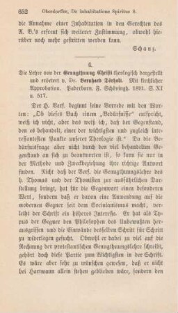 652-655 [Rezension] Dörholt, Bernhard, Die Lehre von der Genugthuung Christi