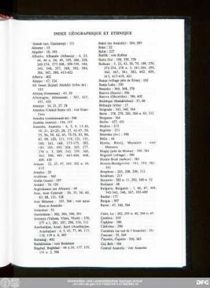 Index Géographique Et Ethnique